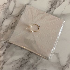 14k gold plated ring with freshwater pearls